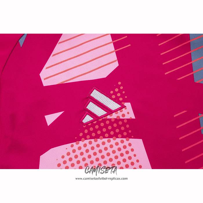 Chandal del Flamengo 2025-2026 Manga Corta Rosa - Pantalon Corto